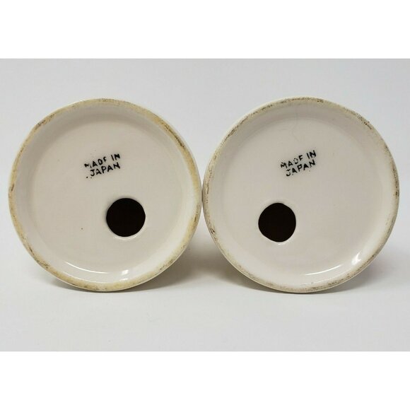 Salt and Pepper Shakers White Background  Apple Japan 3.25 in - Picture 4 of 4